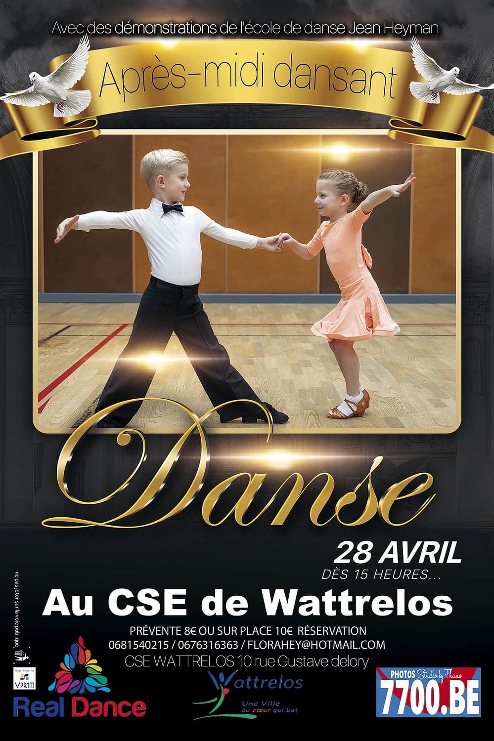 L'évènement de l'après-midi dansant au CSE Wattrelos avec l'école de danse Jean Heyman capturé en images par le Studio 7700.BE
