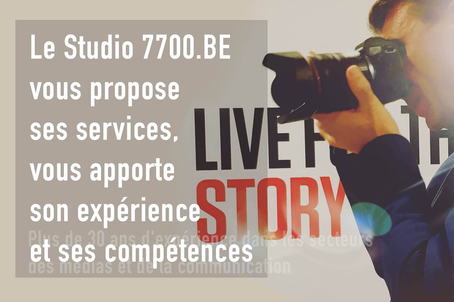 Les services proposées par le Studio 7700.BE